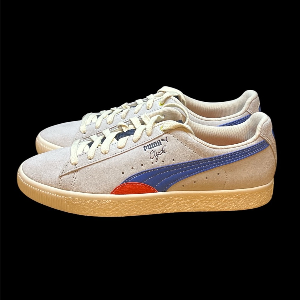 Size 11 - Puma Clyde TM - glacial gray-royal sapphire 392140-01 brand new no box - Picture 2 of 6
